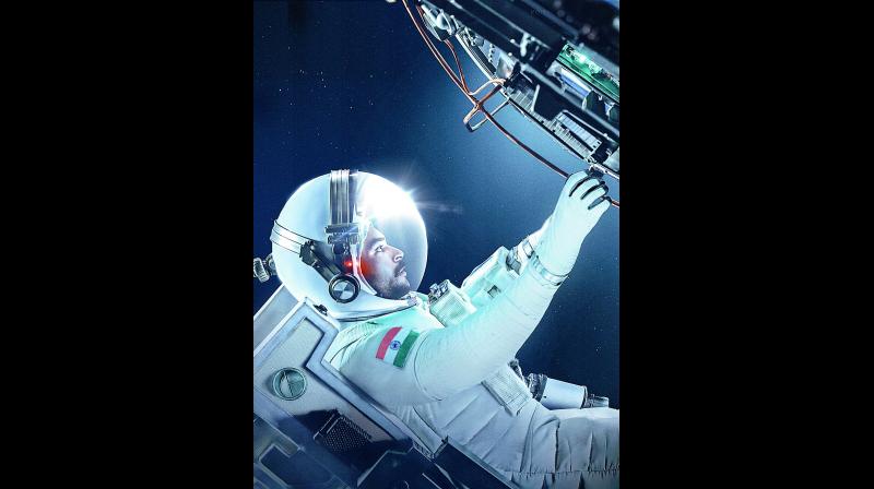 On the occasion of Independence Day, the makers released the first look of the film with Varun Tej as an astronaut working in space.