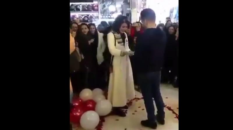 Viral: Couple arrested in Iran after marriage proposal in public