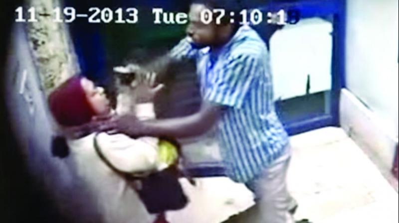The attack at an ATM kiosk in Bengaluru. (right) Madhukar Reddy