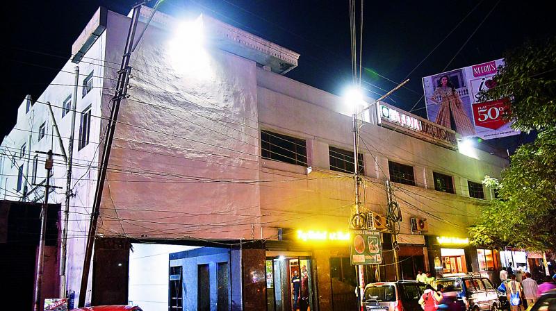 The Taj Mahal Hotel near Patny circle, Secunderabad, on Saturday night. 	Photo:  DC