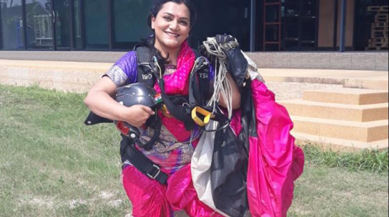 35-year-old Shital Mahajan, is an Indian extreme sportsperson and the holder of six world records. (Photo: ANI)