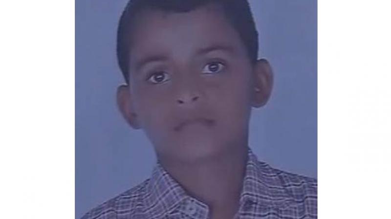 Purshotam Kumar, the 13-yr-old who got crushed to death. (Photo: Twitter | ANI)