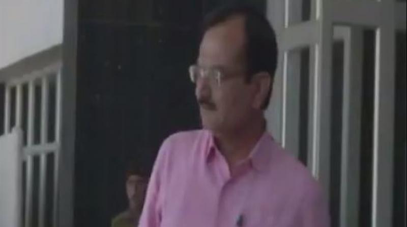 Gujarat Home minister Pradipsinh Jadeja. (Photo: ANI videograb)