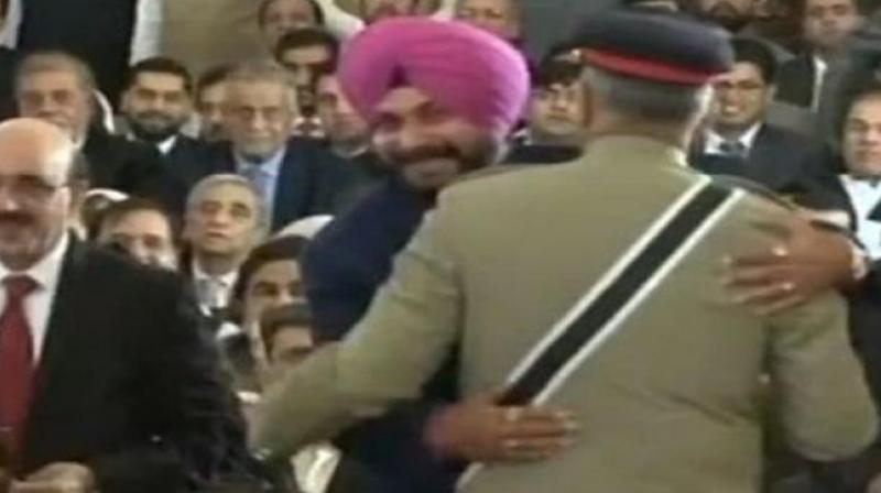 Sidhu was widely criticised for hugging Pakistan Army chief during his visit to Pakistan to attend the swearing-in ceremony of Imran Khan. (Photo: ANI)