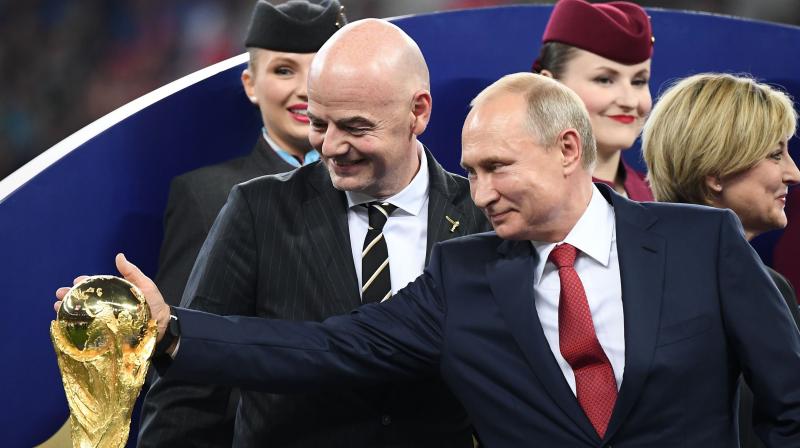 \Foreign supporters who currently have fan IDs will be able to benefit from multiple entries into the Russian Federation without a visa until the end of the year,\ Russian President Vladimir Putin said. (Photo: AFP)