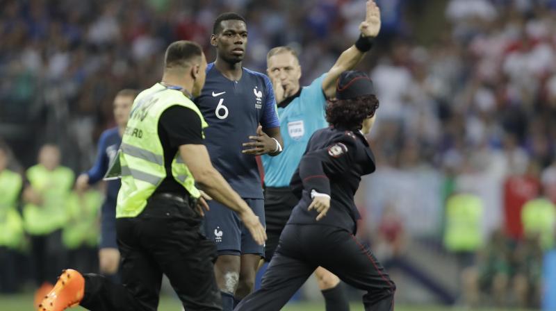 France were on their way to a 4-2 victory over Croatia in Moscows Luzhniki Stadium when match play was briefly halted in the second half. (Photo: AP)