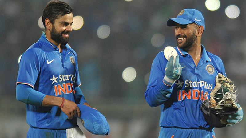 Virat Kohli had appreciated the role MS Dhoni played in his development as a cricketer. (Photo: AFP)