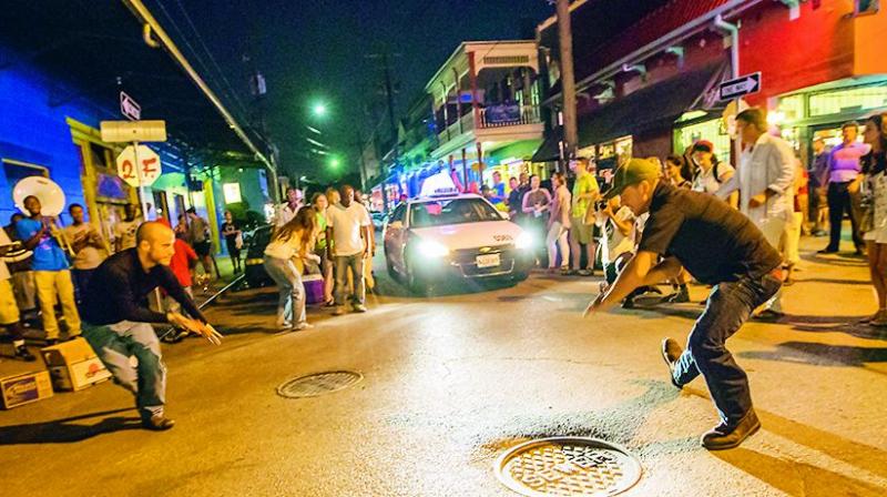 The Frenchman street walking tours where street dancers and musicians perform