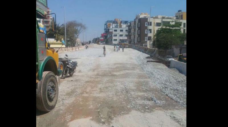 The construction of Hennur flyover which was hanging fire for since 2009 is nearing completion after eight long years.