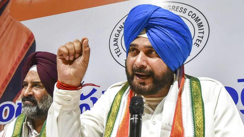 The promises KCR made are like bamboo trees. They look strong and tall from outside, but hallow from inside, Punjab minister Navjot Singh Sidhu said. (Photo: PTI)