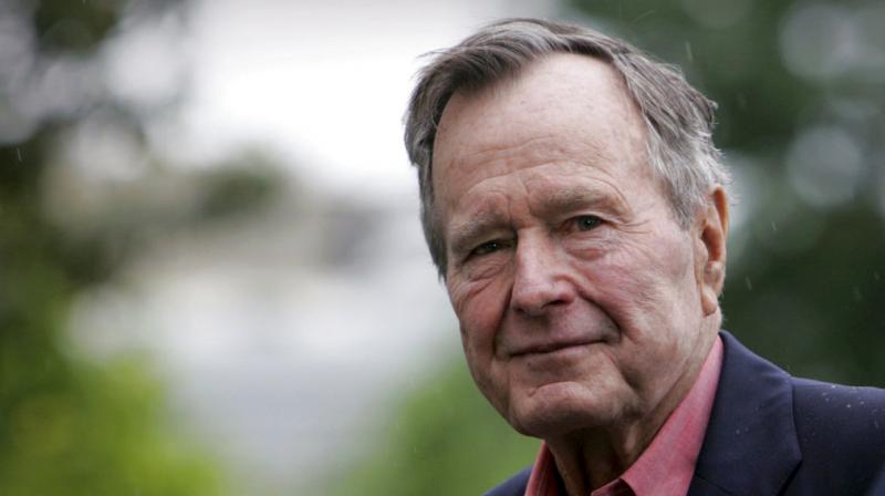 Former President George H W Bush dies at the age of 94 on Friday, November 30, 2018, about eight months after the death of his wife, Barbara Bush. (Photo: AP)