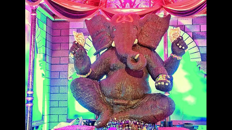 Ganesh Chaturthi is celebrated in honour of the birth of Lord Ganpati in many parts of India.