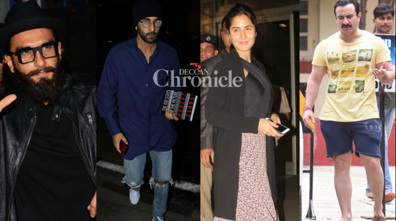 Katrina, Ranbir, Ranveer, Saif, other stars make stylish appearances