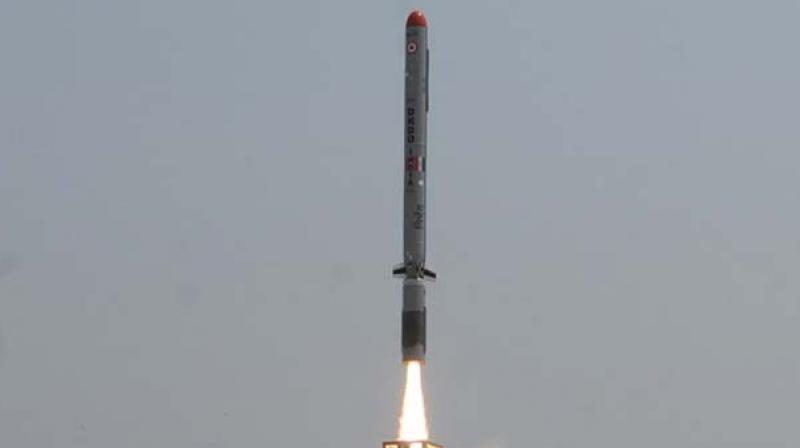 Indias nuclear-capable Nirbhay long-range subsonic tactical cruise missile. (Photo: PTI)