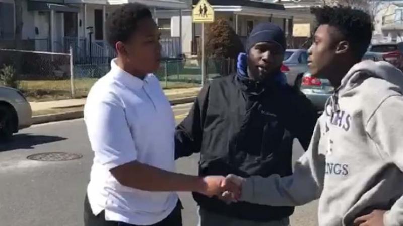 The clip starts with a fistfight in Atlantic City between two boys as other youths record it on their phones. (Photo: Facebook Screengrab)The video has been viewed more than 24 million times since being posted on Facebook on Monday.