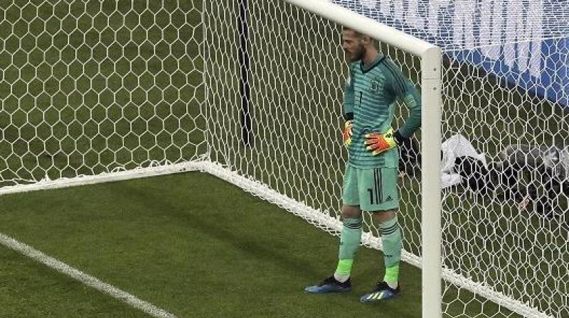 It was a forgettable night for Spains David de Gea, who had just penned a long-term deal with Premier League giants Machester United ahead of the match. (Photo: AP)