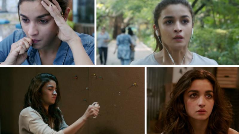 Screengrabs from the song Just Go To Hell Dil from Dear Zindagi.