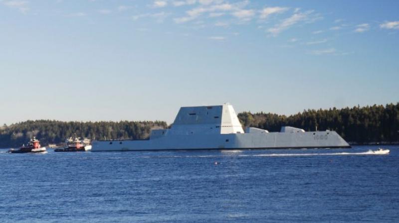 The ship is thought to be the most advanced destroyer ever built for the US Navy. (Photo: AFP)