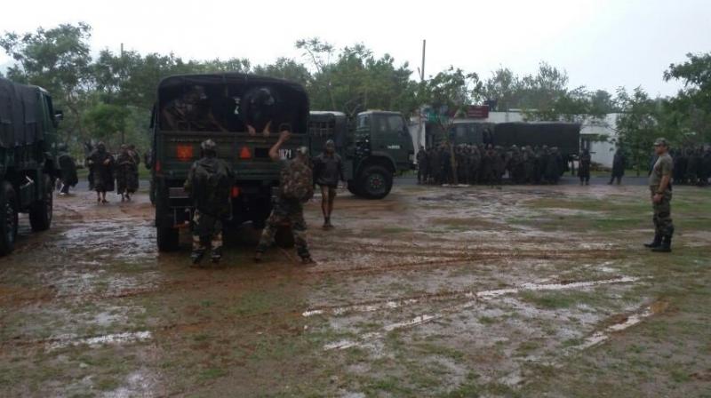 As many as 19 teams of the National Disaster Response Force (NDRF) have been deployed in Andhra Pradesh and Tamil Nadu. (Photo: ANI Twitter)