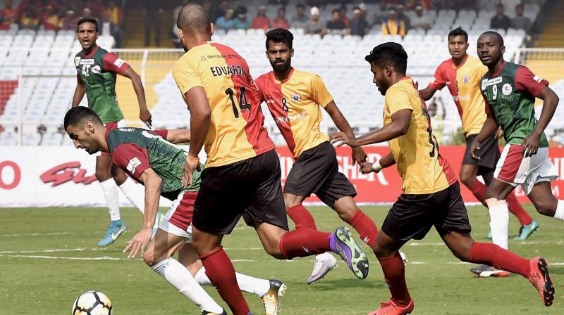 City heavyweights East Bengal on Monday said they would adopt a wait and watch policy regarding their I-League football clash in Srinagar against Real Kashmir FC in the wake of the Pulwama terror attack. (Photo: PTI)