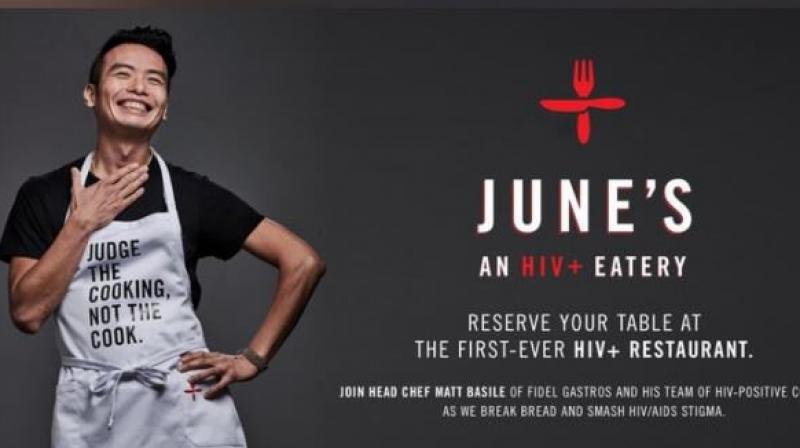 Located in Toronto, the restaurant called Junes on Tuesday was serving its first meals prepared by HIV-positive cooks. (Photo: Twitter/BakedAlaska)