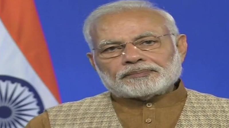Addressing the inauguration ceremony via video conference, Prime Minister Narendra Modi said the Metro, which is considered the gateway to Haryana, will bring convenience to many people. (Photo: Twitter/ANI)