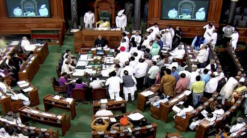 In Lok Sabha, Congress party demanded clarification from Prime Minister Narendra Modi for his allegation on Manmohan Singh over a secret meeting with Pakistani officials (File photo: PTI)