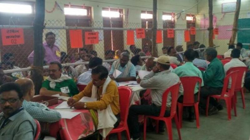 Counting of votes underway (Photo: ANI Twitter)