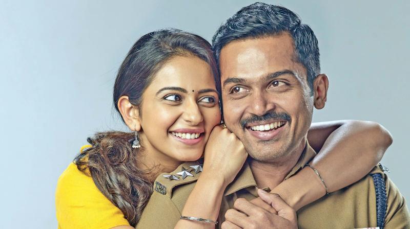 A still from Theeran Adhigaram Ondru