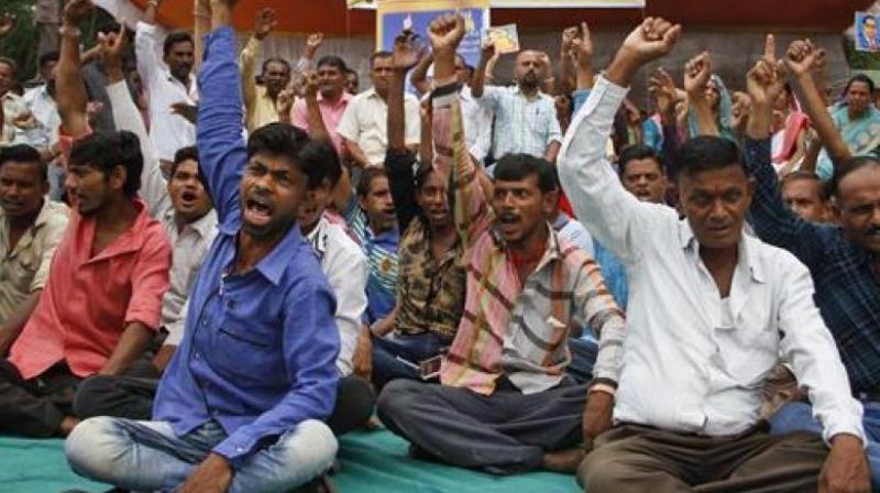 The AP BC Samkshema Sangham conducted a rally and gherao protest at the collectorate opposing proposed BC reservations to Kapu community at Guntur on Tuesday. (Representational image)