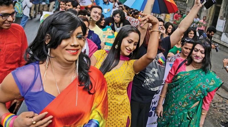 Transgenders during a Pride walk. (Photo for representational purpose only)