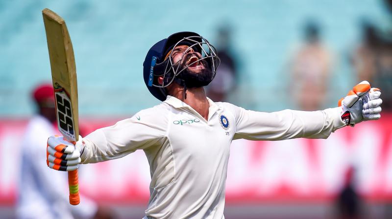 Jadeja  was in the 90s with number eleven Mohammed Shami but that did not put extra pressure on him. (Photo: PTI)