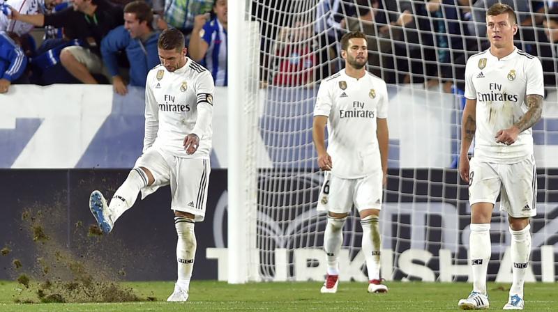 For Madrid this was another body blow and to make matters worse, Gareth Bale, their chief forward threat, had hobbled off injured late on. (Photo: AFP)