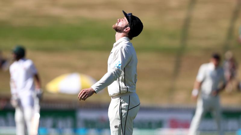 Despite the discomfort, Williamson made 74 before he was dismissed. (Photo: AFP)