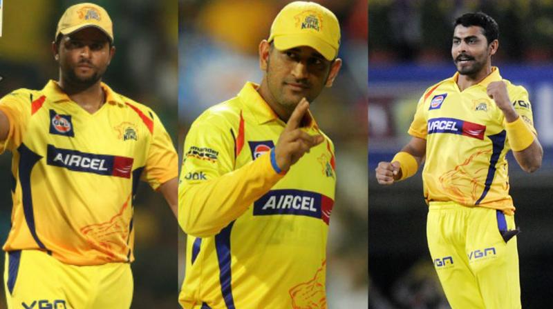 Chennai Super Kings sprang no surprises as they retained MS Dhoni, Suresh Raina and Ravindra Jadeja during the Indian Premier League 2018 player retention. (Photo: BCCI)