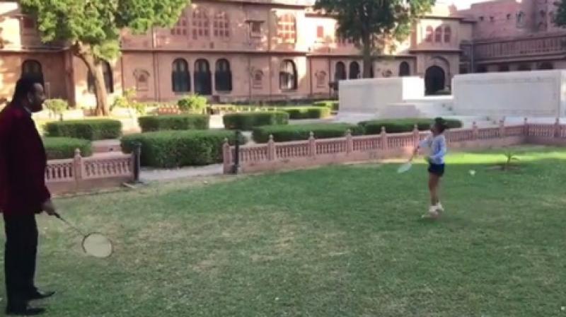 Screengrab from the video posted by Sanjay Dutt.