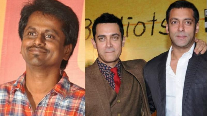 A.R. Murugadoss, Aamir and Salman Khan.