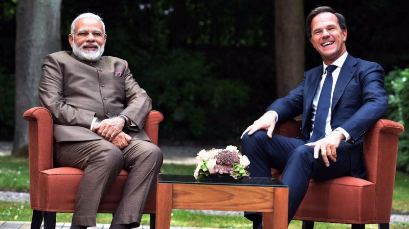 Prime Minister Narendra Modi and Netherlands Prime Minister Mark Rutte (Photo: MEAIndia/Twitter)