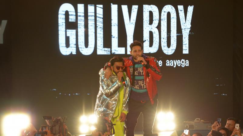 Ranveer Singh & Siddhant Chaturvedi at Gully Boy Music Launch. (Picture: Viral Bhayani)