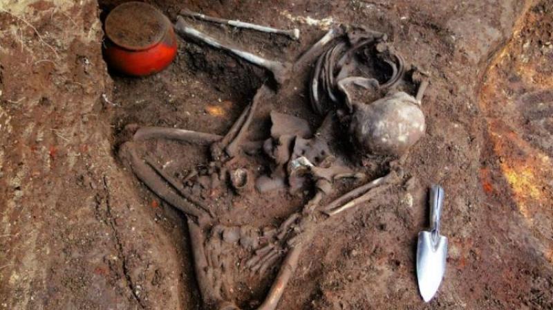 Bones found in a field above Mohawk Dam in (Ohio, US) are approximately 900 years old. (Photo: AFP)