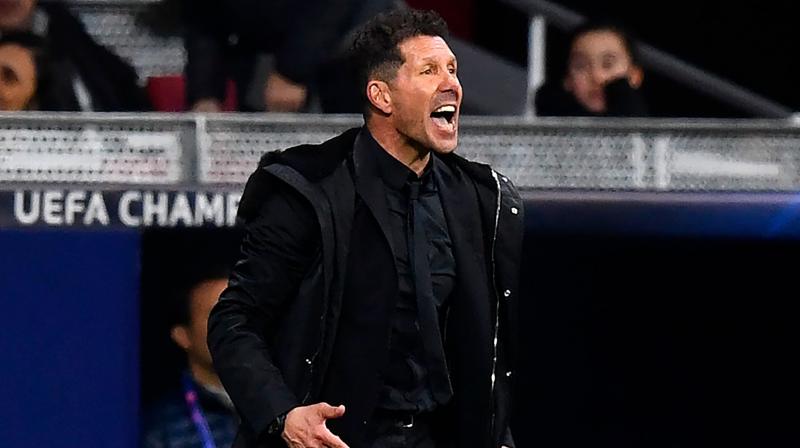 Simeone apologised for his behaviour the following day and said it was to recognise the courage his team showed in the victory. (Photo: AFP)