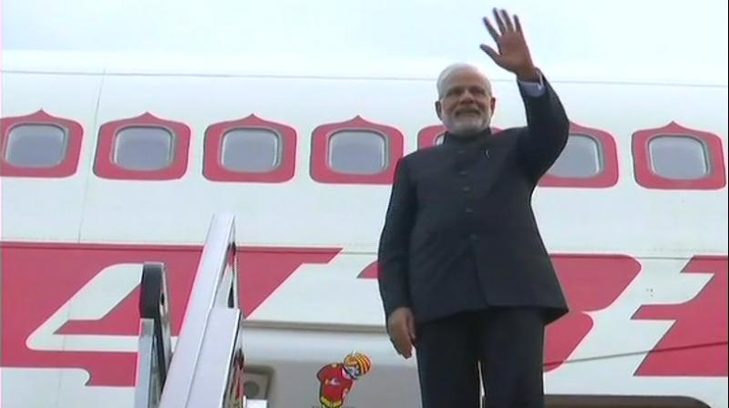 It is for the first time the Indian prime minister attended the SCO summit after India along with Pakistan became full-fledged members of the grouping, jointly dominated by China and Russia, which has been increasingly seen as a counter to NATO. (Photo: ANI/Twitter)
