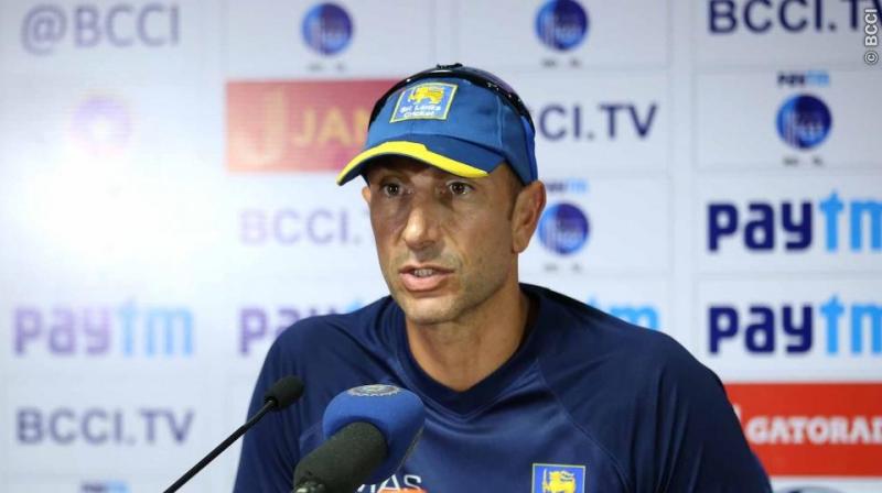 The coach however shielded Niroshan Dickwella, whose irresponsible shot selection led to a batting collapse with Sri Lanka losing six wickets for 45 runs. (Photo: BCCI)