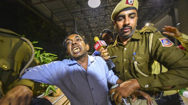 The BJP had termed the incident as drama by Arvind Kejriwal, with its Delhi chief Manoj Tiwari demanding a high-level probe into it. (Photo: PTI)