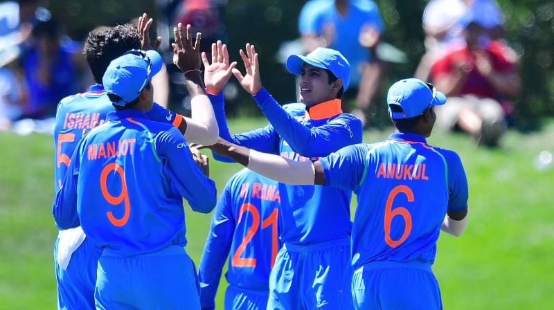 India defeated Pakistan by 203 runs in the semifinal of the ICC U19 Cricket World Cup on Tuesday. Photo: AFP)