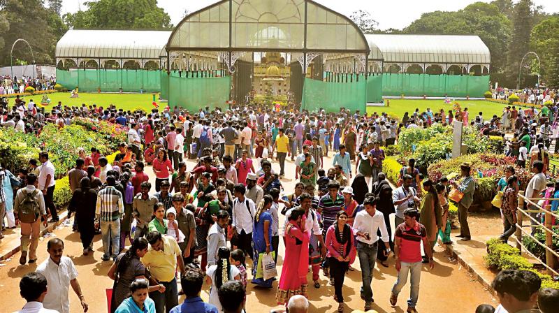 A file picture of Lal Bagh during Independence Day Flower Show