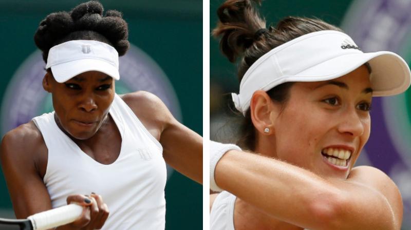 Beating in-form Venus Williams (left) in their first meeting on grass will be her toughest test for Garbine Muguruza. (Photo: AP)