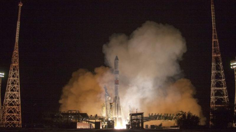 The faster manoeuvre became possible thanks to a new version of the Soyuz booster rocket, noting that it puts the ship into orbit with higher precision. (Photo: AP)