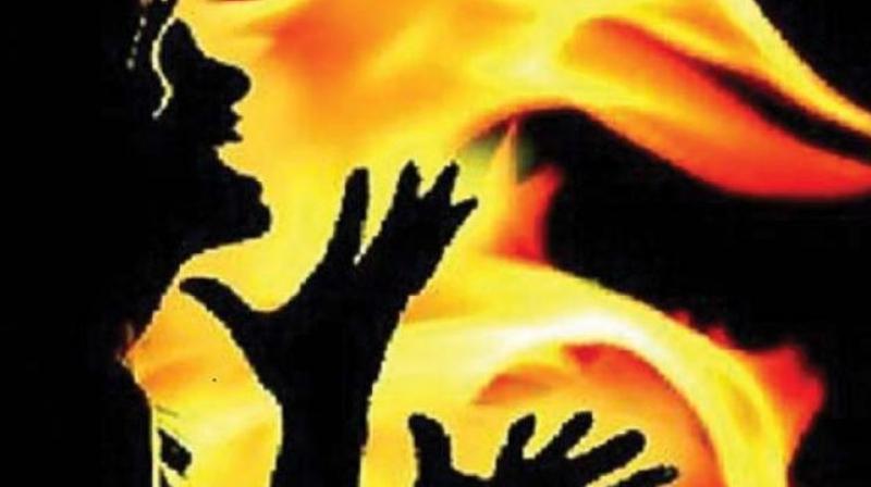 Nagesh grew worried about  the NGO members visiting him at home, and so set Mahadevi on fire in anger, the parents claimed. (Representational Image)