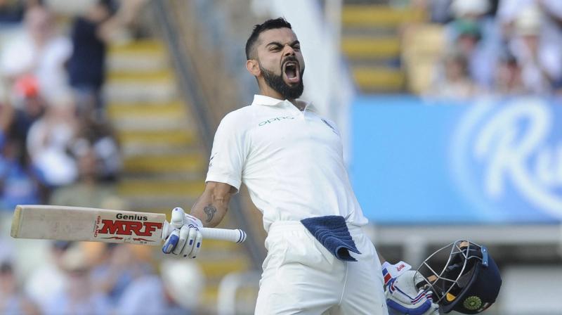 Virat Kohli scored 149 and 51 in Indias 31-run defeat against England at Edgnaston and has gone up by 31 points, which have helped him to end Steve Smiths 32-month reign as the top-ranked batsman and reach the top of the summit for the first time in his 67-Test career. (Photo: AP0